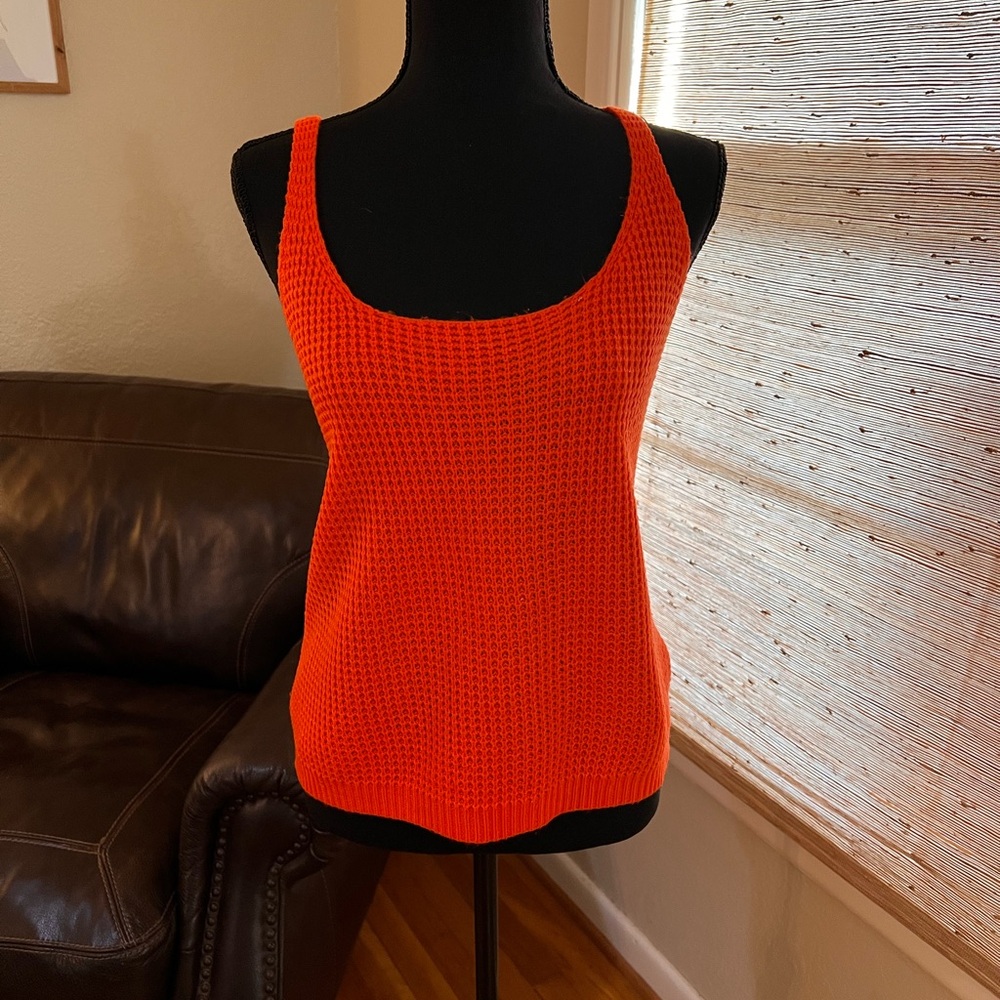 Bright Orange Sweater Tank